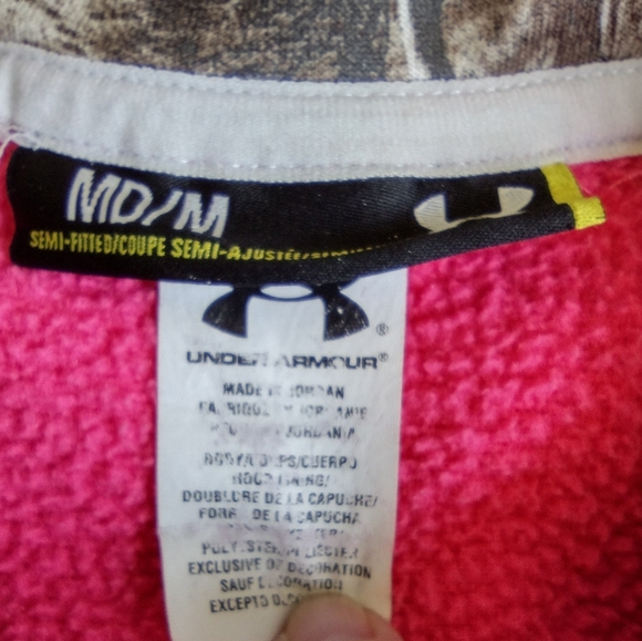 Under Armour W M Melon Realtree Mossy Oak Storm Hoodie - Picture 7 of 7